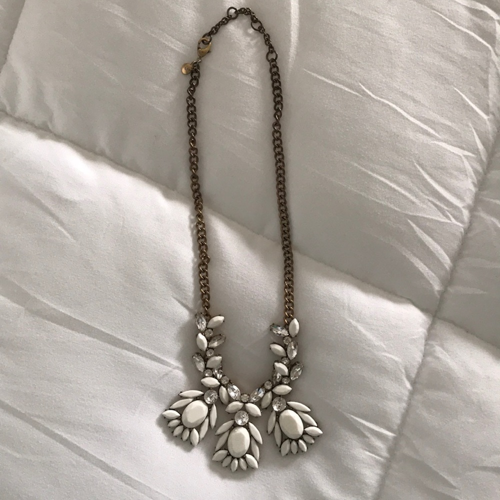 White J.Crew Statement Necklace